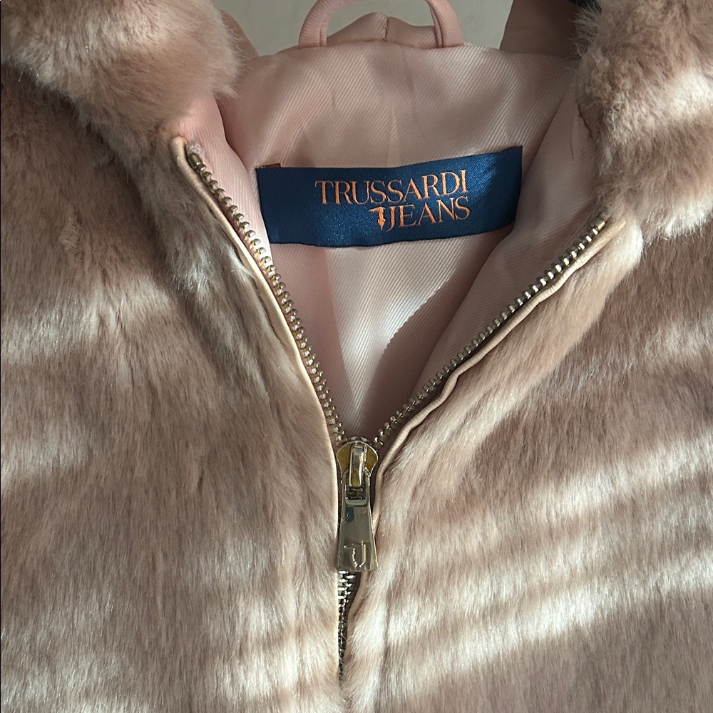 Trussardi Women's Light Pink Teddy Jacket